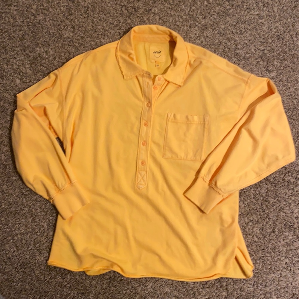 Aerie Always and Forever Real long sleeve knit shirt